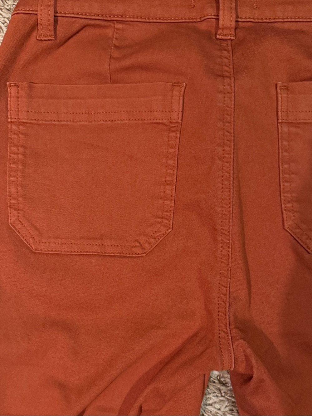 Studio Blue Rust Utility Crop Pants High Rise Stretch Cotton NWT Ankle 4/27 - Picture 7 of 8